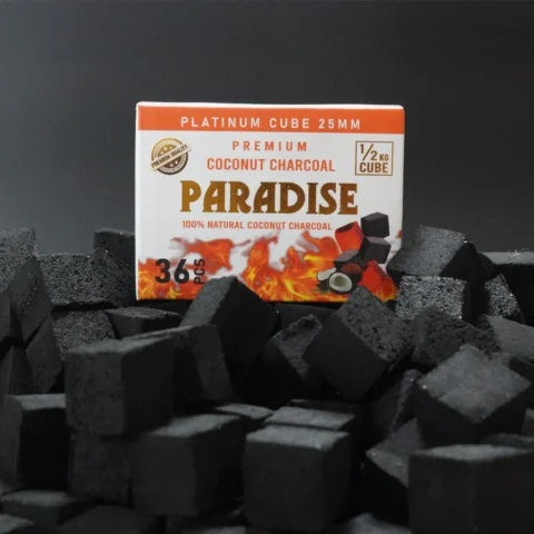 Paradise Coconut Charcoal 1/2 Kg Cube 25mm