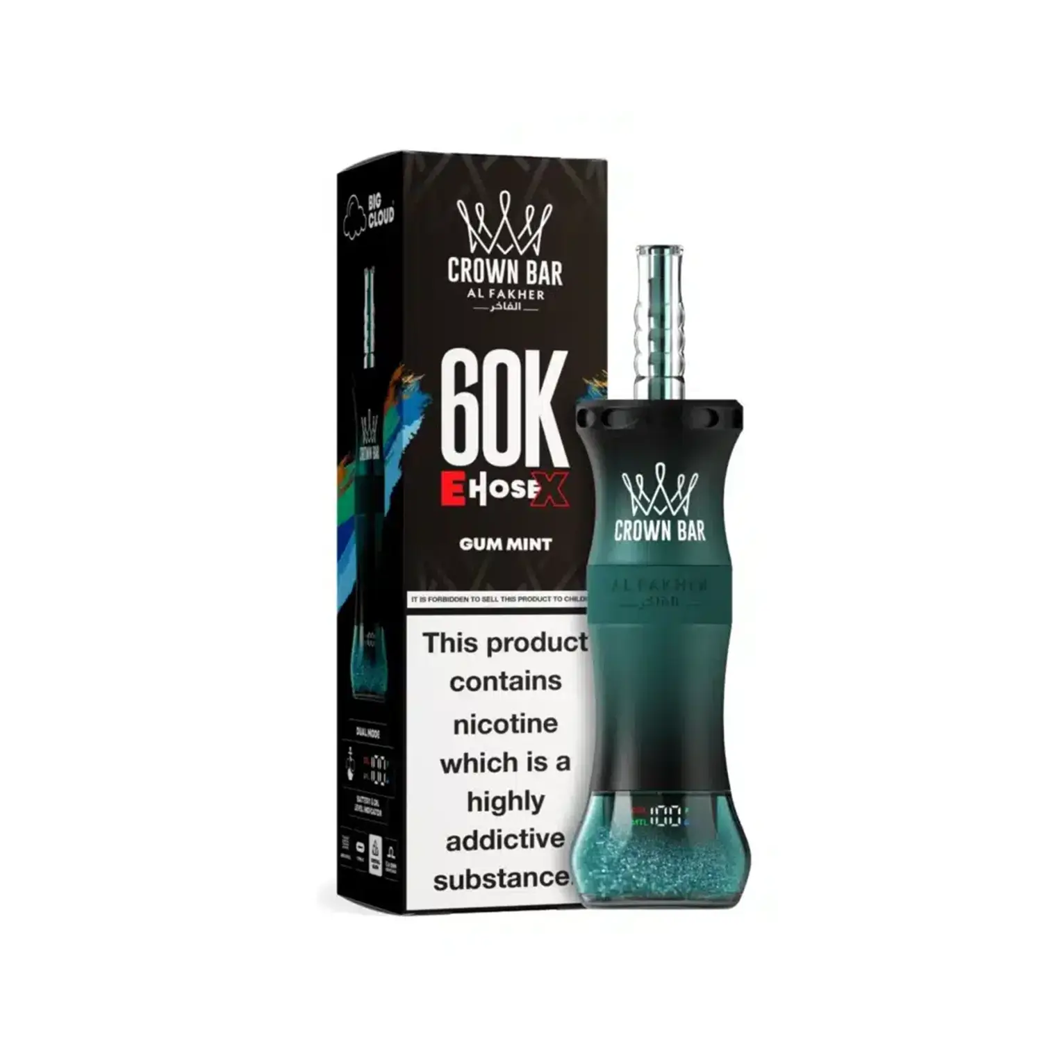 Al Fakher Crown Bar 60K E-Hose X Disposable 7 Al Fakher Crown Bar 60K E-Hose X Disposable - Image 7
