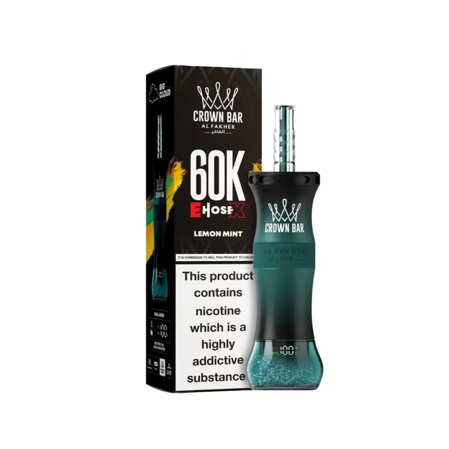 Al Fakher Crown Bar 60K E-Hose X Disposable 6 Al Fakher Crown Bar 60K E-Hose X Disposable - Image 6