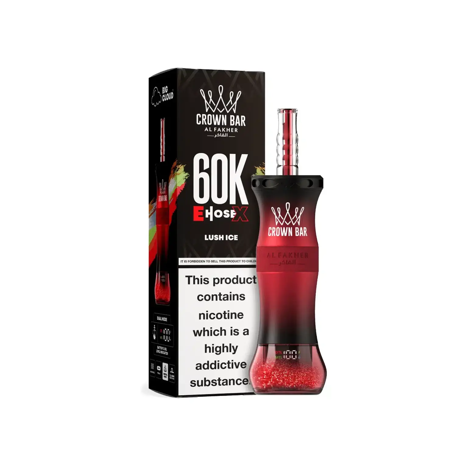 Al Fakher Crown Bar 60K E-Hose X Disposable 5 Al Fakher Crown Bar 60K E-Hose X Disposable - Image 5