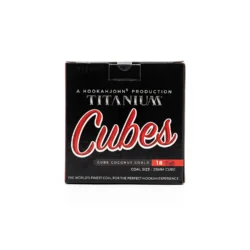 Titanium Cubes 25mm Charcoal 18 pcs