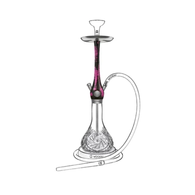 Wookah Black Pink Body & Mill Base
